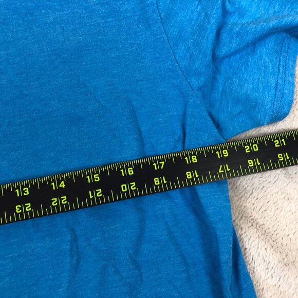 Oakley Men Slim Fit V-Neck T-Shirt Large Blue Short Sleeve Basic Pullover Casual - Picture 4 of 8